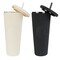 Potted Pans Matte Black Tumbler with Straw and Lid - 24oz White Water Cup - 2pk